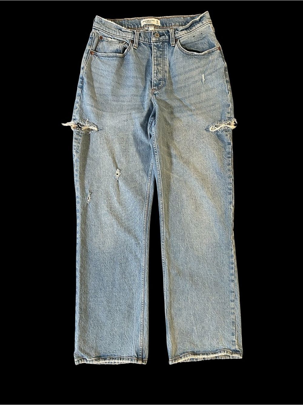Women’s Abercrombie and Fitch the 90s baggy low rise jeans size 28
